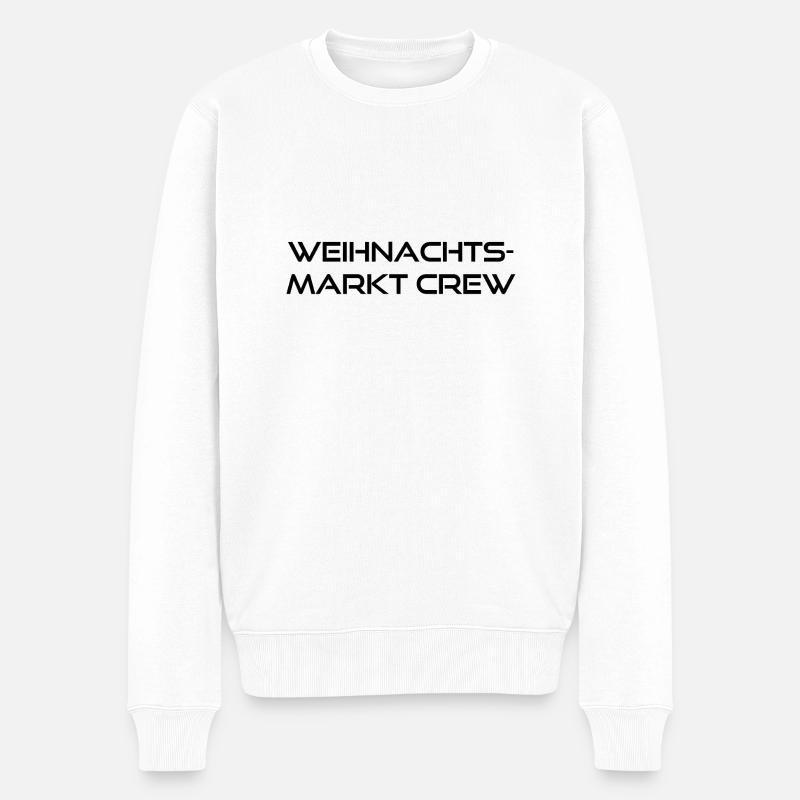 marché de noël crew - Pull Premium bio Homme - blanc
