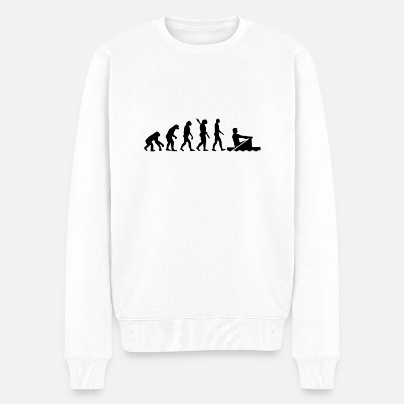 Rudern - Männer Premium Bio Pullover - Weiß