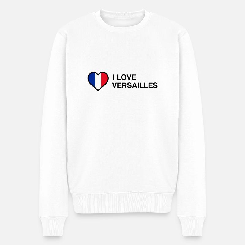 I Love Versailles - J'aime Versailles - Pull Premium bio Homme - blanc