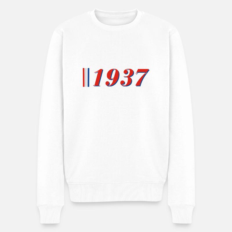 Année 1937 - Pull Premium bio Homme - blanc