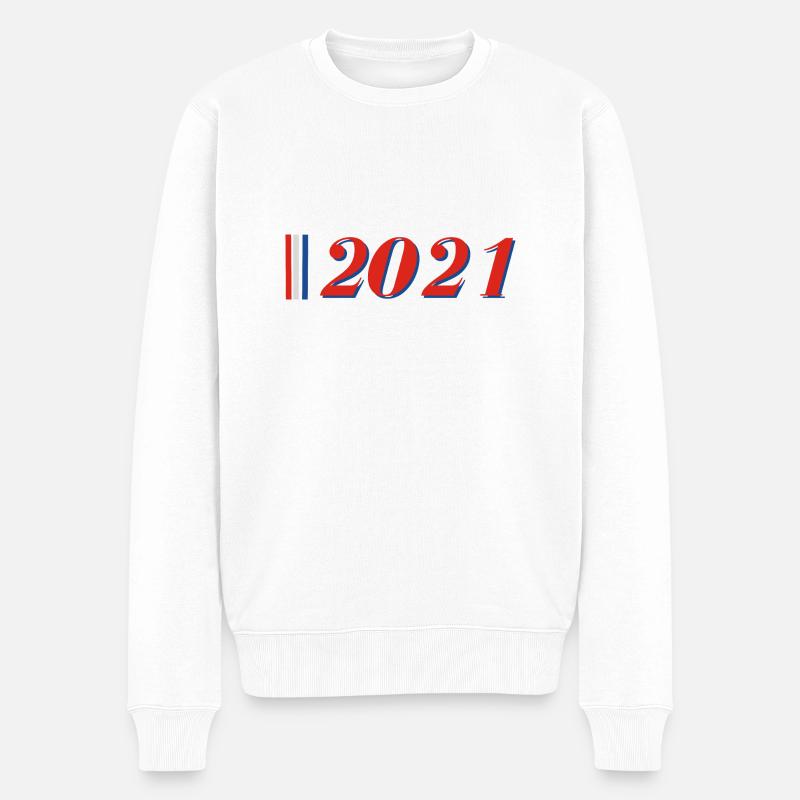 Année 2021 - Pull Premium bio Homme - blanc