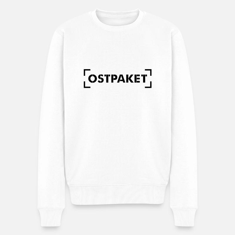 Ostpaket - Männer Premium Bio Pullover - Weiß