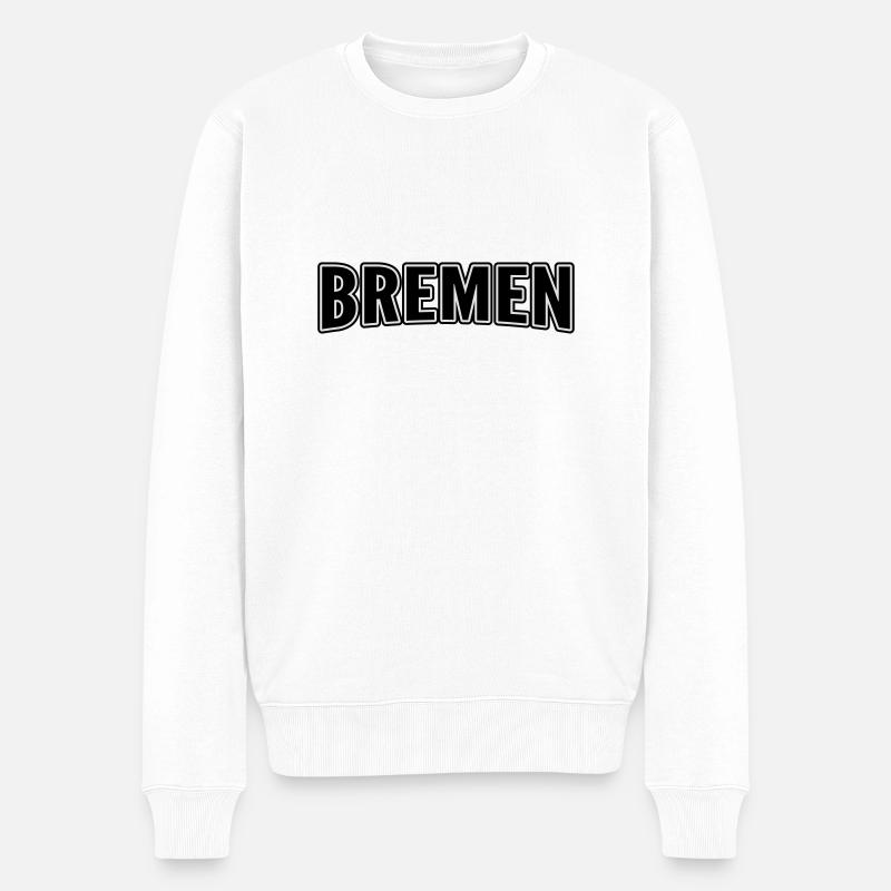 Bremen - Männer Premium Bio Pullover - Weiß