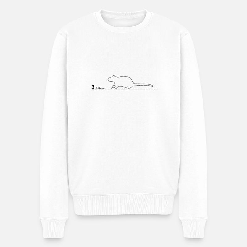 pi-rat - Pull Premium bio Homme - blanc