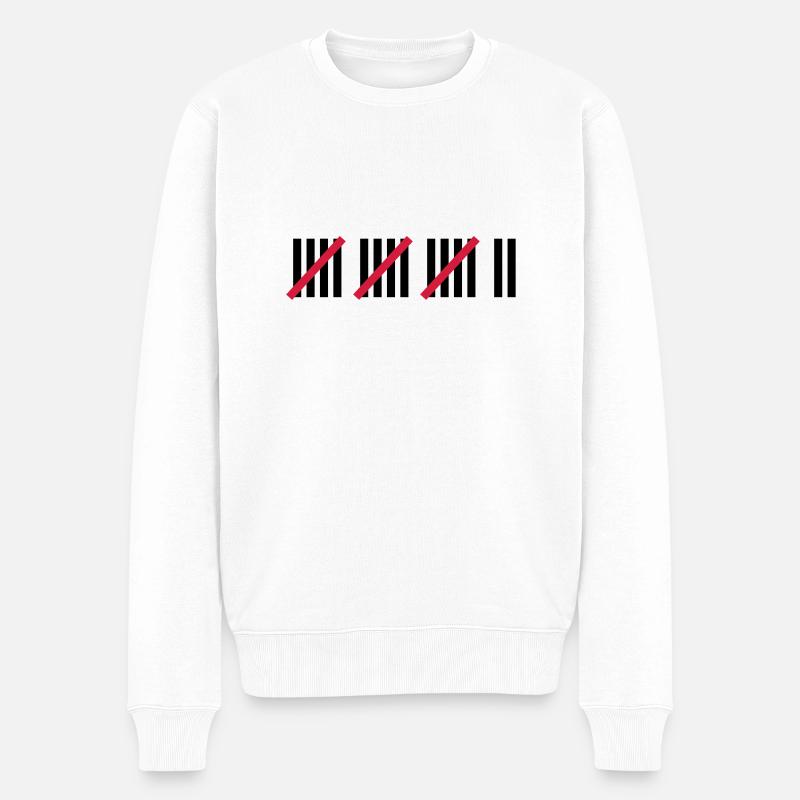 17 . Geburtstag - Männer Premium Bio Pullover - Weiß