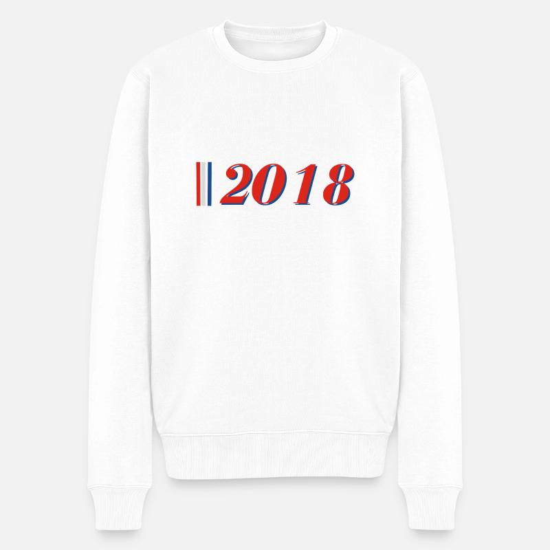 Année 2018 - Pull Premium bio Homme - blanc