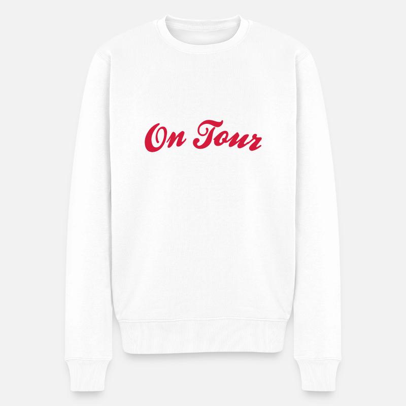 on tour - Männer Premium Bio Pullover - Weiß