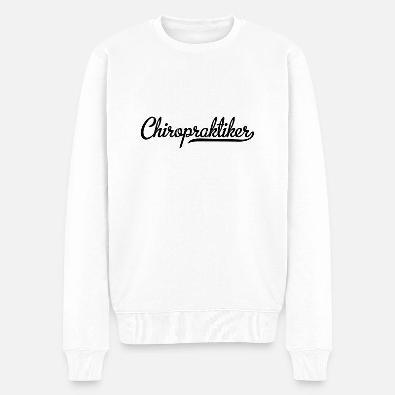 chiropraktiker - Männer Premium Bio Pullover - Weiß