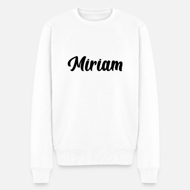 Miriam - Männer Premium Bio Pullover - Weiß