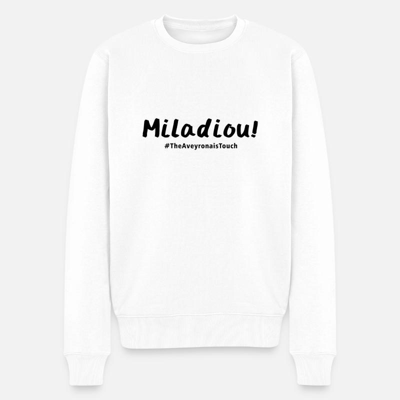 Miladiou !! - Pull Premium bio Homme - blanc