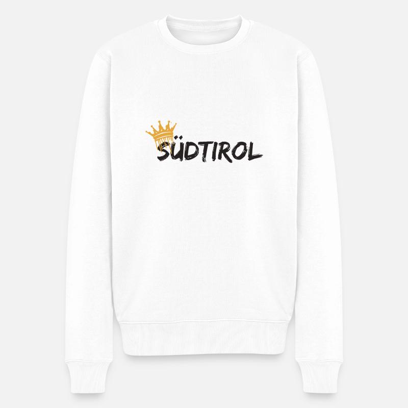 Südtirol - Männer Premium Bio Pullover - Weiß