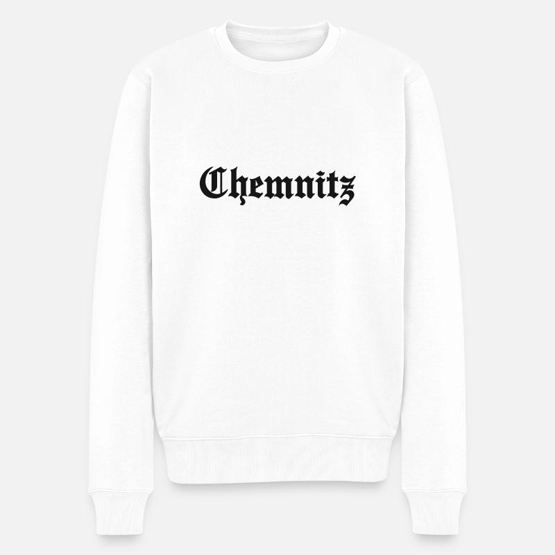 Chemnitz - Männer Premium Bio Pullover - Weiß