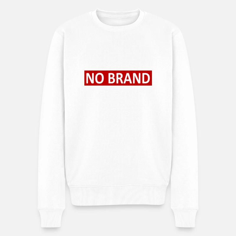 NO BRAND - Männer Premium Bio Pullover - Weiß