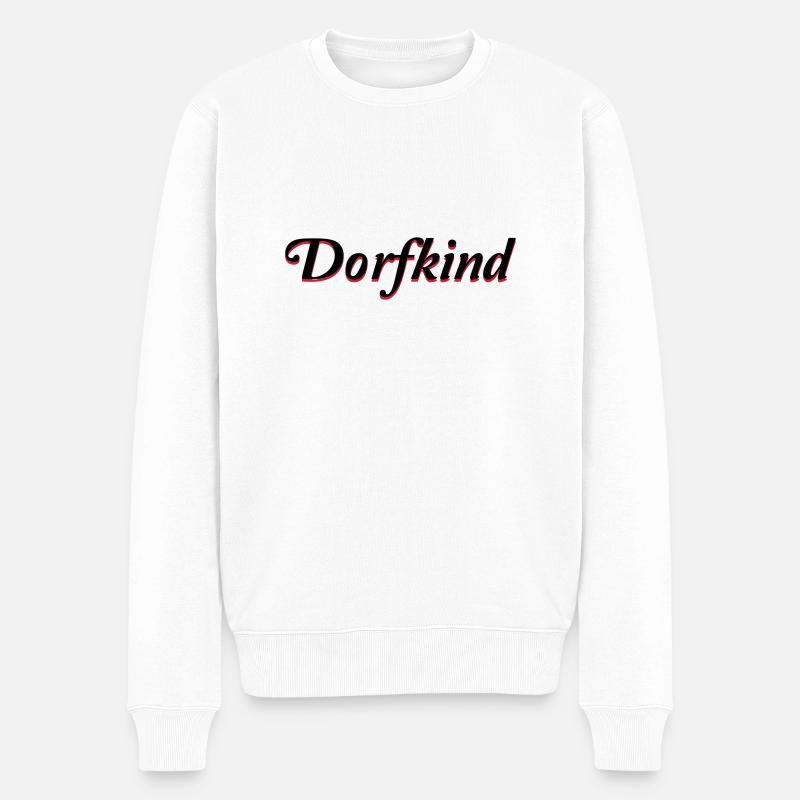 dorfkind - Männer Premium Bio Pullover - Weiß