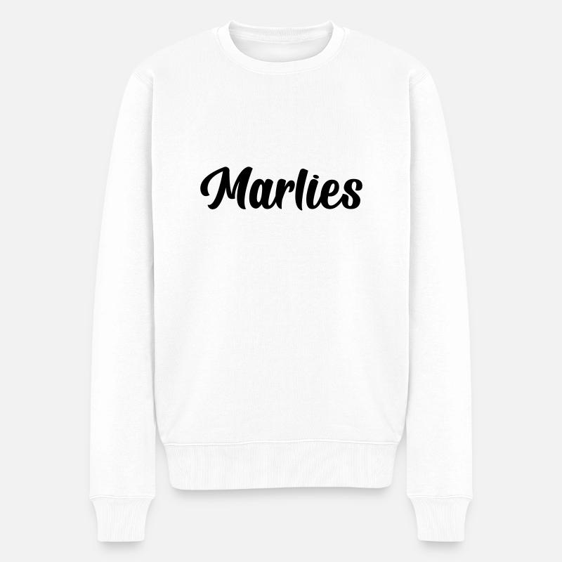 Marlies - Männer Premium Bio Pullover - Weiß