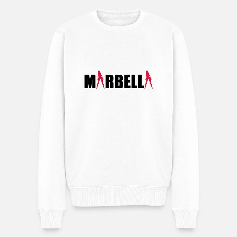MarbellaSexy4 - Pull Premium bio Homme - blanc