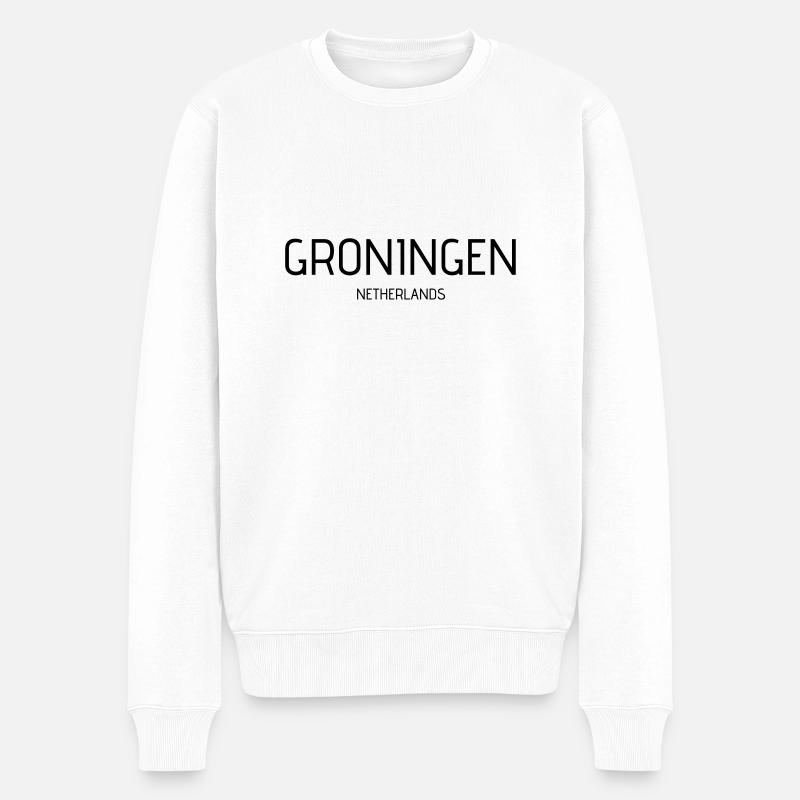 groningen - Pull Premium bio Homme - blanc