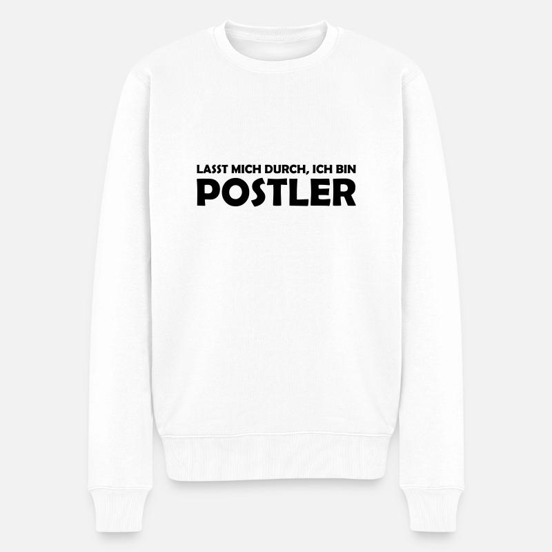 postler - Männer Premium Bio Pullover - Weiß