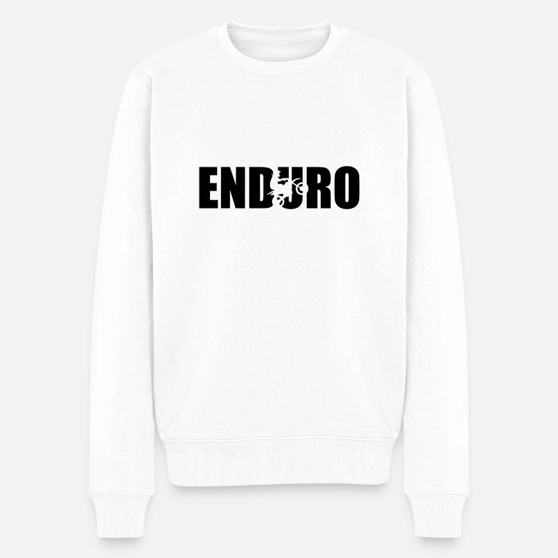 Enduro - Männer Premium Bio Pullover - Weiß