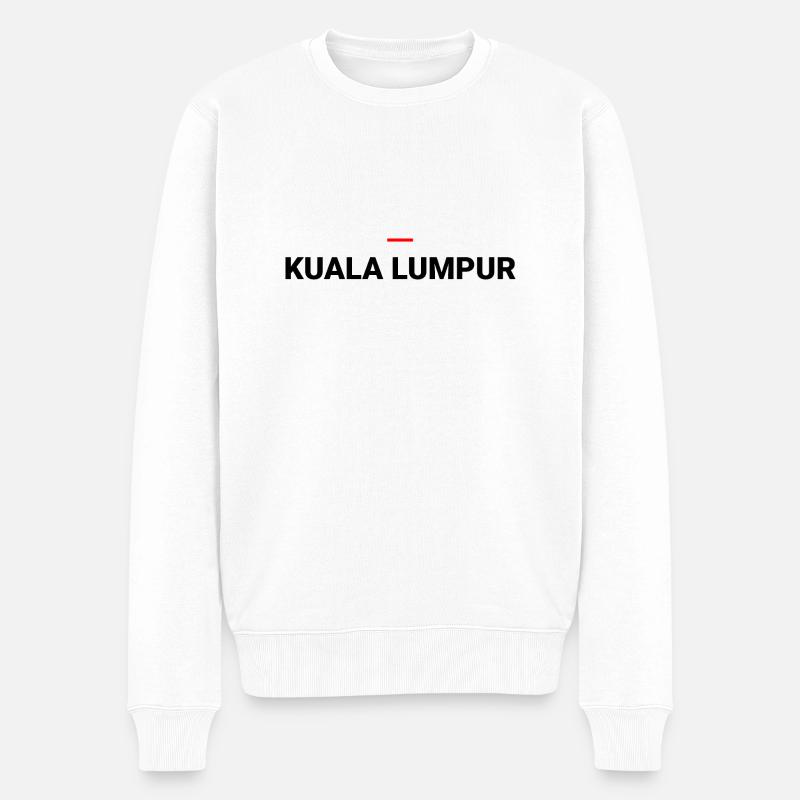 Kuala Lumpur - Männer Premium Bio Pullover - Weiß
