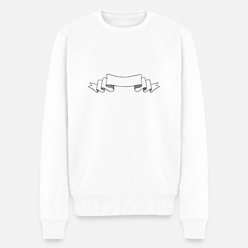 Banner - Männer Premium Bio Pullover - Weiß
