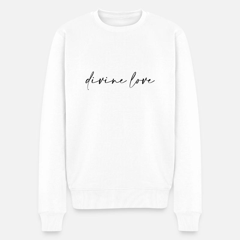 Amour Divin - Pull Premium bio Homme - blanc