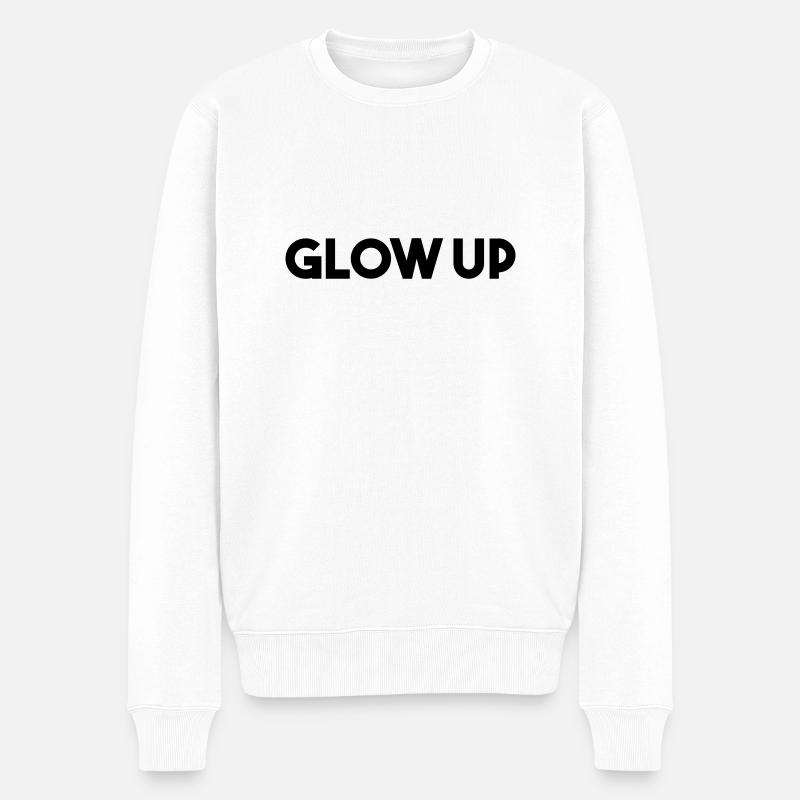 GLÜHEN - Männer Premium Bio Pullover - Weiß