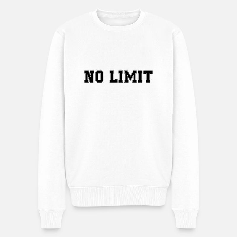 Pas de limite - Pull Premium bio Homme - blanc