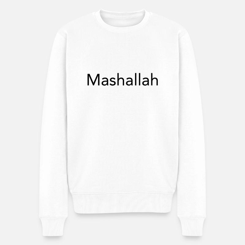 mashallah - Männer Premium Bio Pullover - Weiß