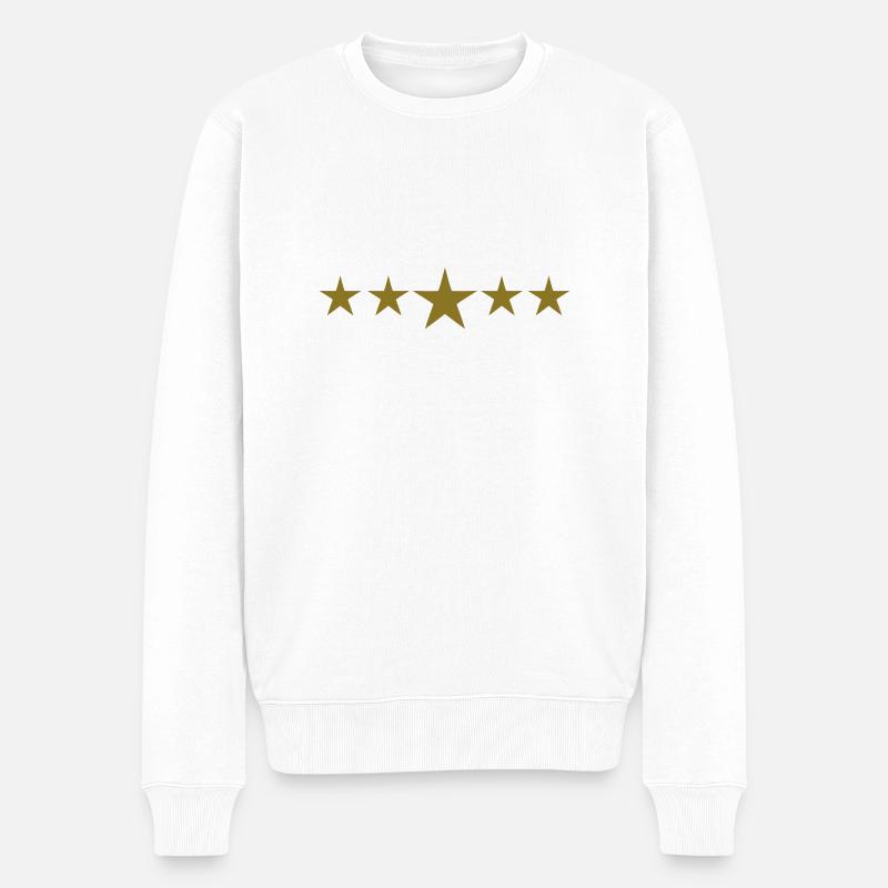 étoile - Pull Premium bio Homme - blanc