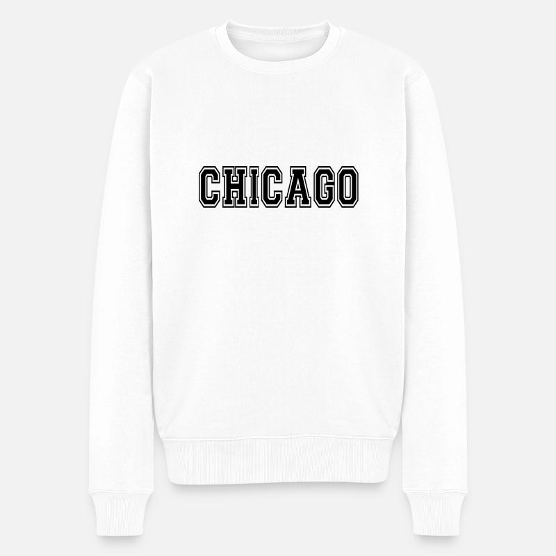 Chicago - Pull Premium bio Homme - blanc