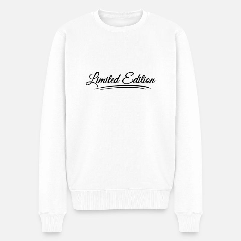 limited_edition_design_bu1 - Männer Premium Bio Pullover - Weiß