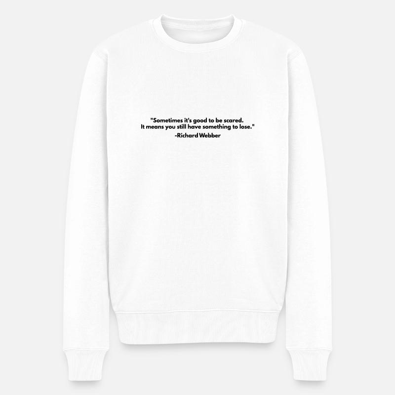 Richard Webber Zitate - Männer Premium Bio Pullover - Weiß
