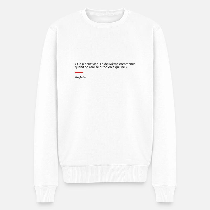 Confucius - Pull Premium bio Homme - blanc