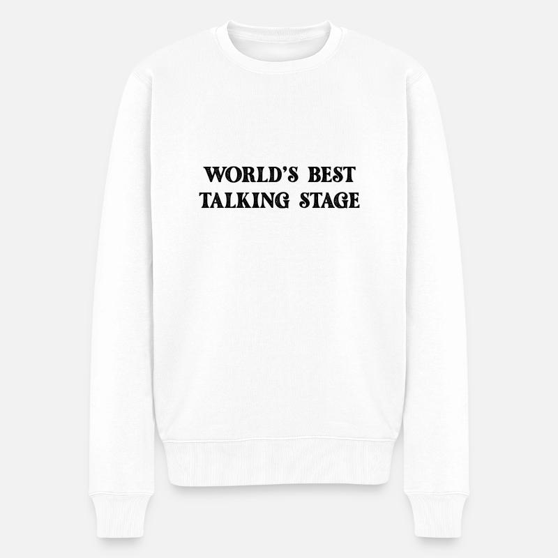 Meilleure scène parlante au monde - Pull Premium bio Homme - blanc