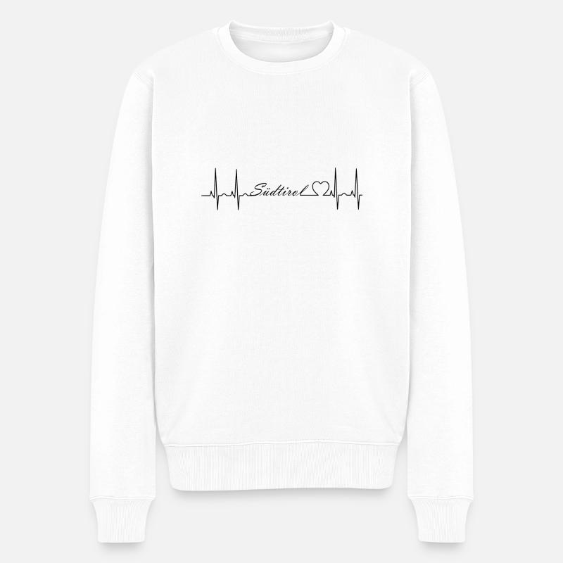 Südtirol - Männer Premium Bio Pullover - Weiß