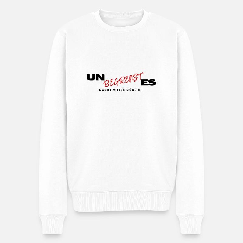 Un LIMIT ed - Männer Premium Bio Pullover - Weiß