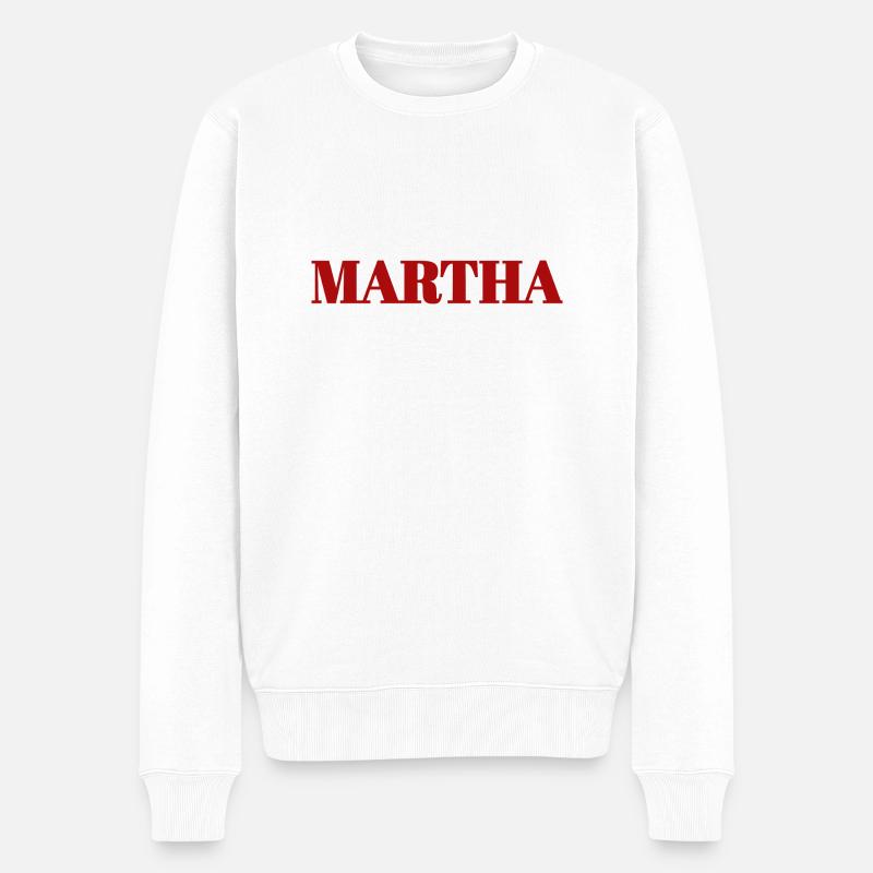 Martha - Pull Premium bio Homme - blanc