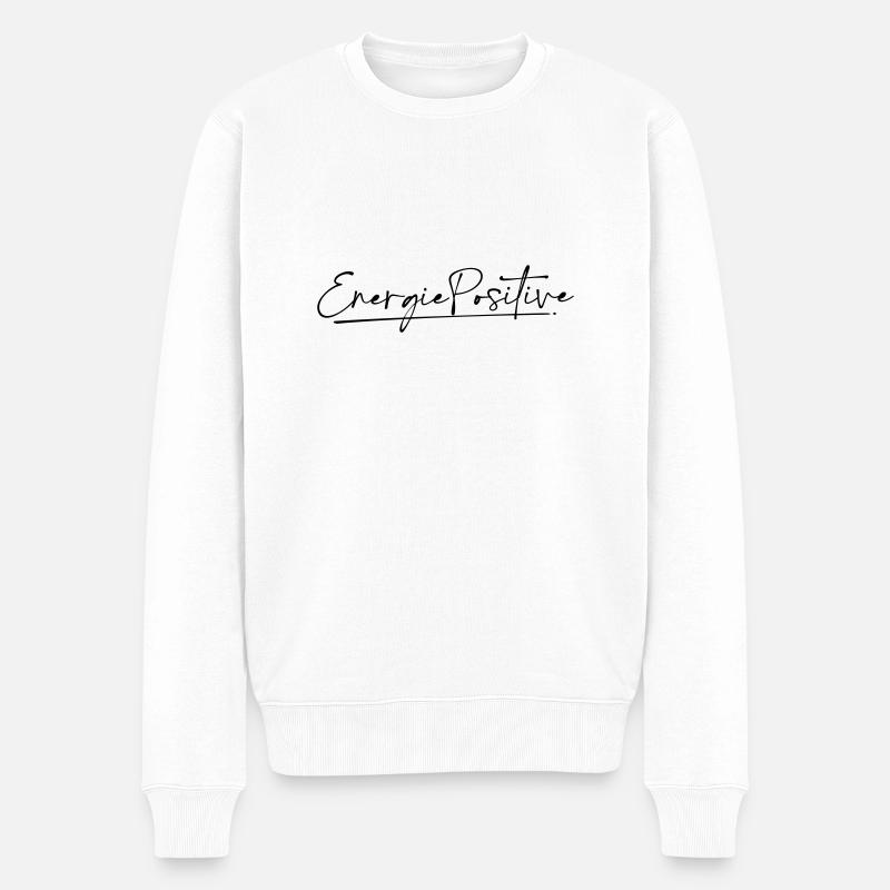 Energie Positive - Pull Premium bio Homme - blanc