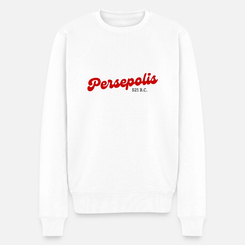 Persepolis - Iran - Männer Premium Bio Pullover - Weiß