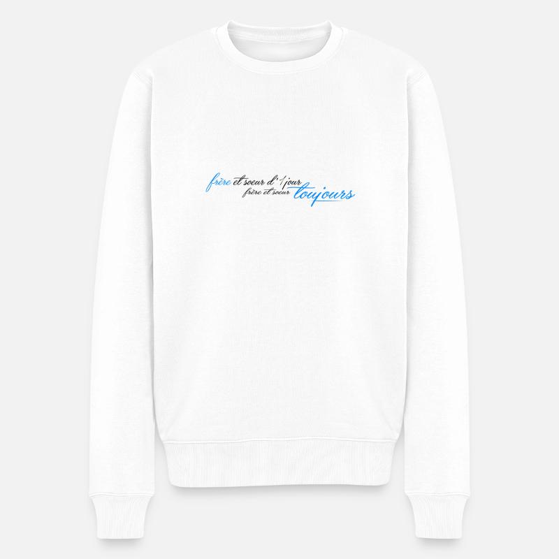 Frère et sœur toujours - Pull Premium bio Homme - blanc