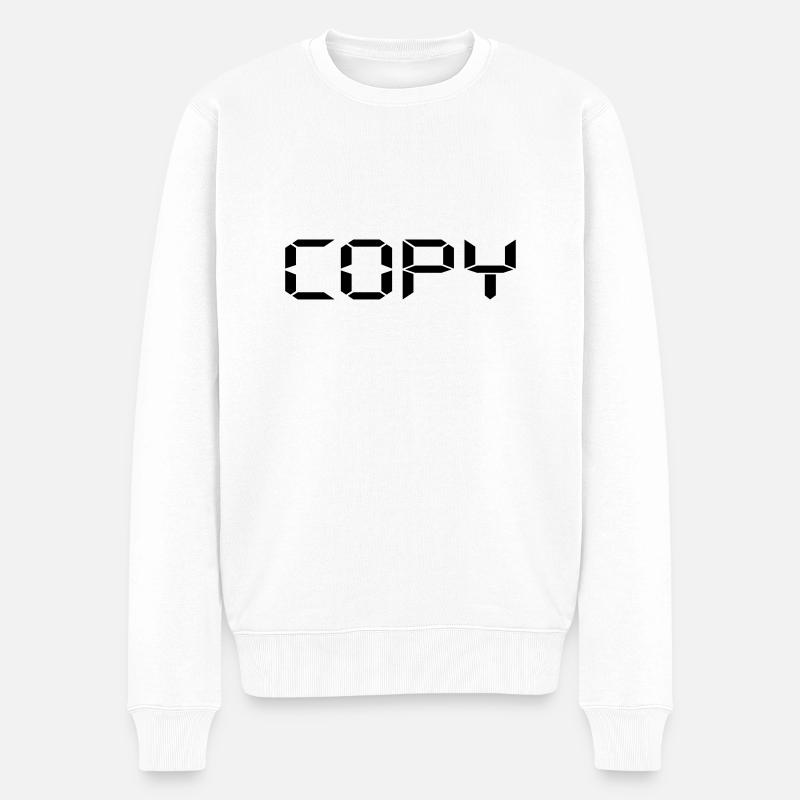 Copy - Copy and Paste - Men's Premium Organic Jumper - white