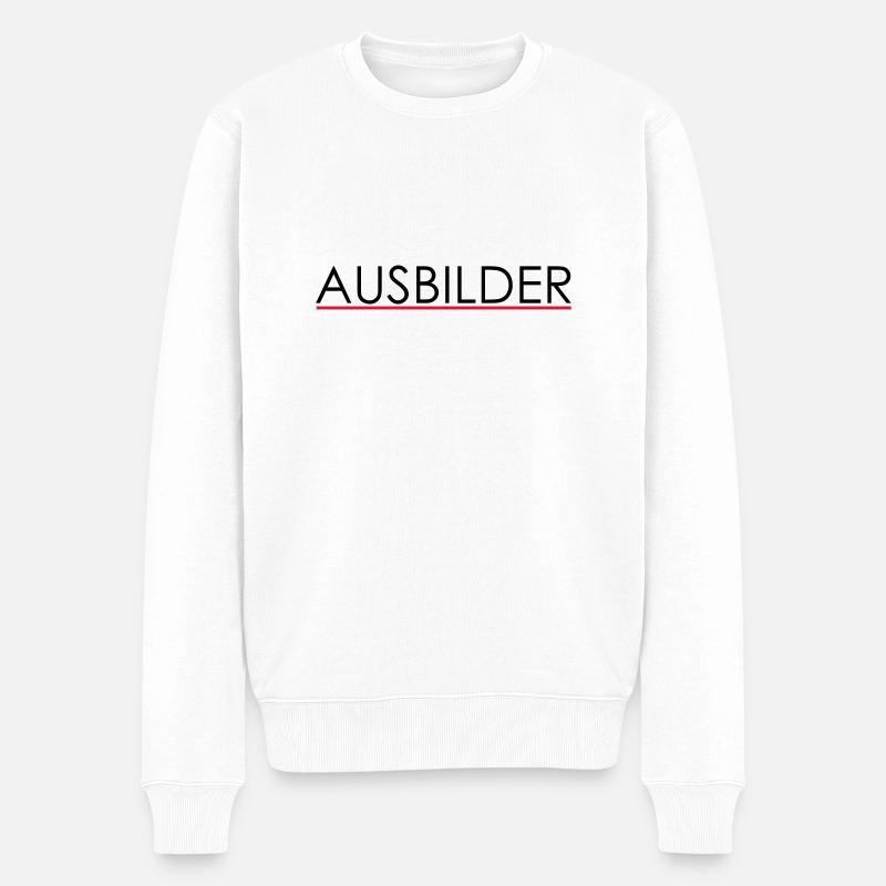 ausbilder - Männer Premium Bio Pullover - Weiß