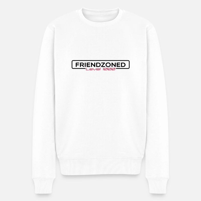 friendzone - Männer Premium Bio Pullover - Weiß