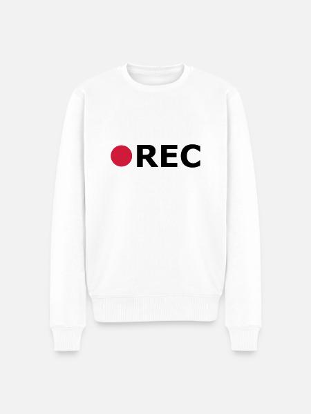 RECORD - Männer Premium Bio Pullover - Weiß