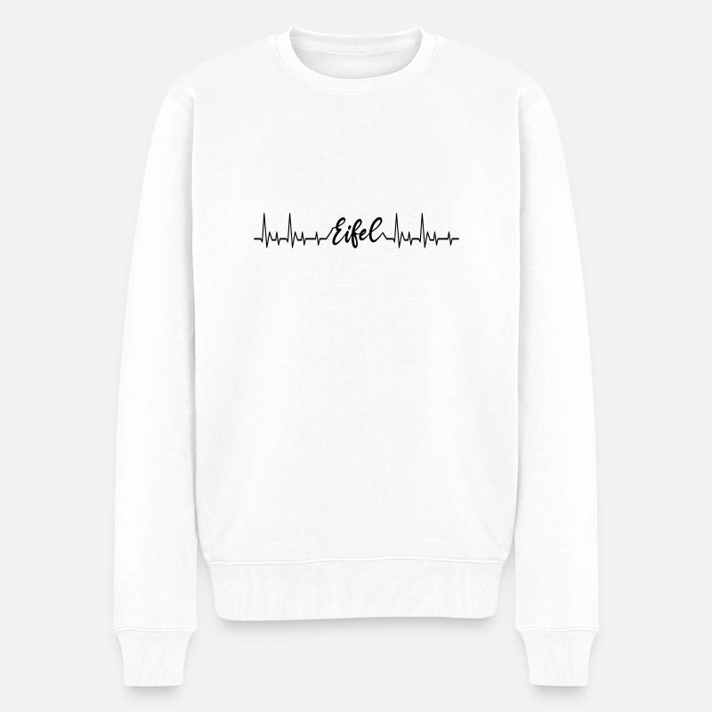 Heartbeat Eifel - Pull Premium bio Homme - blanc