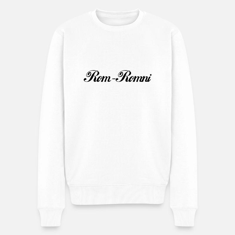 Rom - Romni - Männer Premium Bio Pullover - Weiß