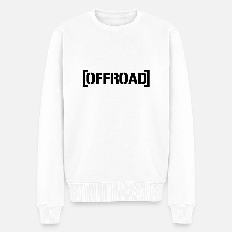 Offroad - Männer Premium Bio Pullover - Weiß