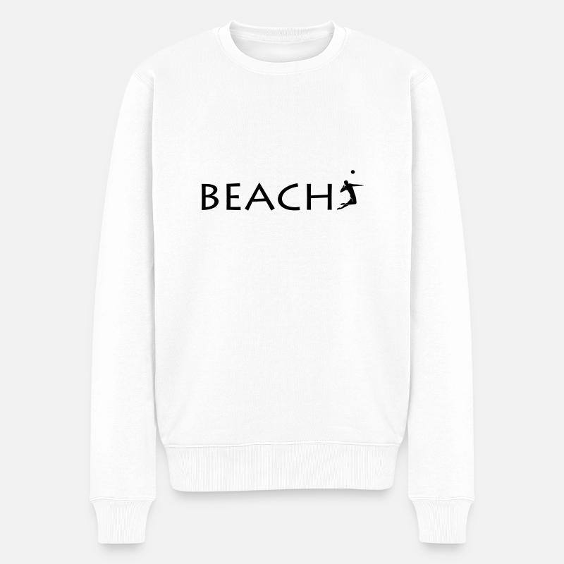 Beach Volleyball Beach Volleyball - Pull Premium bio Homme - blanc