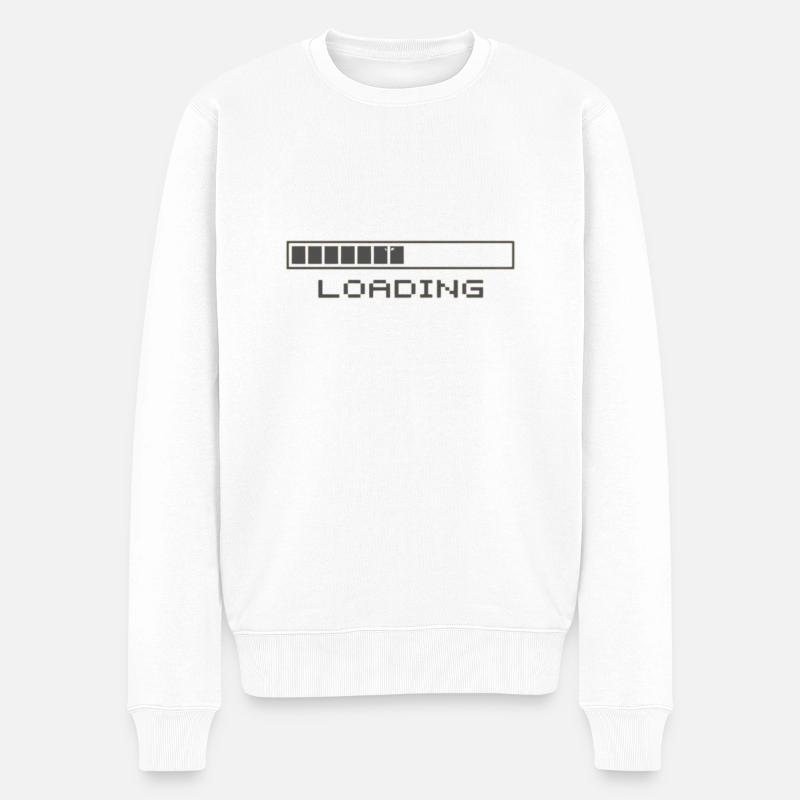 téléchargement loading - Pull Premium bio Homme - blanc